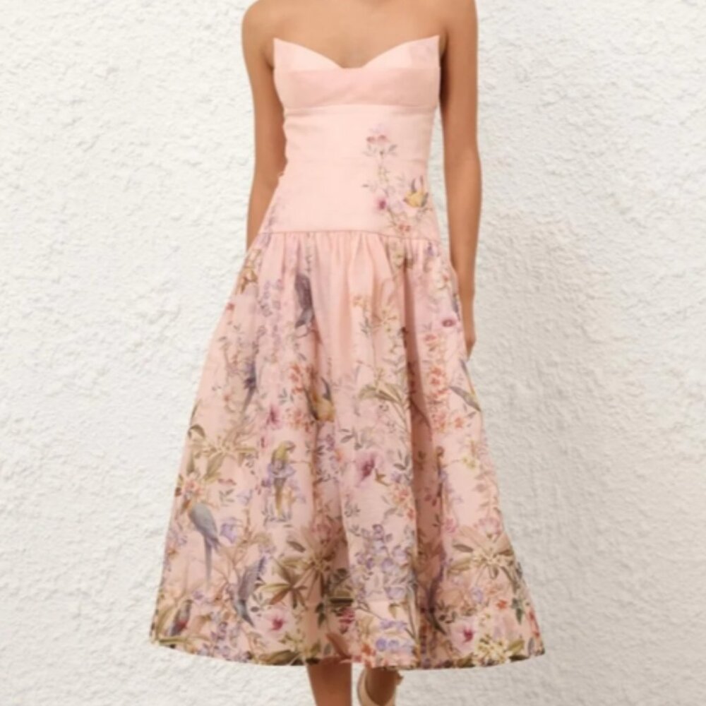 Zimmerman's rebellious style picnic pink halter dress